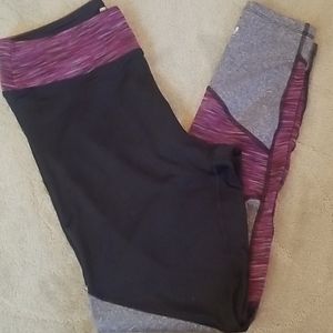 Marika size L leggings black/purple/gray